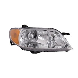 HEADLIGHTSDEPOT Headlight Compatible With Mazda Protege 2001-2003 4-Door Sedan Halogen Aluminium Bezel Right Passenger Side