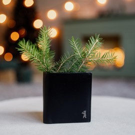 Berliner Bags Rome Men's Wallet with Coin Compartment, Leather Wallet with RFID Protection, Slim Wallet for Men, Portrait Format, black