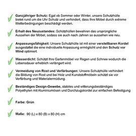 buy-safe.de Protective Cover for Small Garden Furniture 90 x 80 x 80 cm