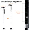 KAKICLAY Folding Walking Cane with LED Light for Women &