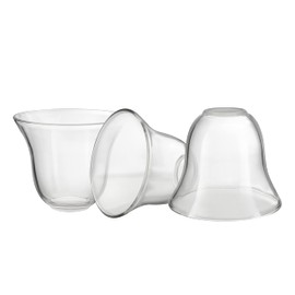 Aspen Creative 23625-60-3, Clear Glass Shade For Lighting Fixture/Vanity Light/Wall Light, Size: 5-3/8" D x 4-3/4" H, 3Pcs/Pack