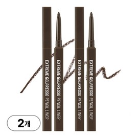 Clio Extreme Gelpresso Pencil Liner 0.35g, 001 Black Brown, 2 pieces / 클리오 익스트림 젤프레소 펜슬 라이너 0.35g, 001 블랙브라운, 2개