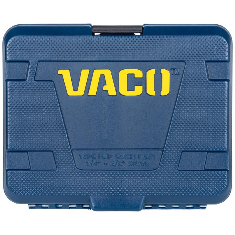 VACO VAC4100 10-Piece 2-in-1 Impact Flip Socket Set with Case,