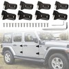 Wocch for Jeep JL Door Hinges 8Pcs Heavy Duty Black