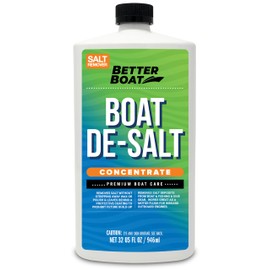 Better Boat De-Salt Concentrate, 32oz, Salt Remover & Flusher for Marine Motors, Watercraft Engines, Flush & Winterize Cleaner