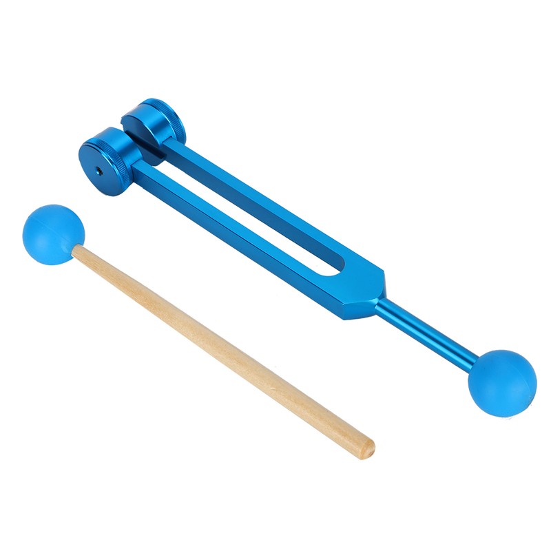 136.1HZ Aluminum Alloy Tuning Fork Wood Hammer Ball Sound Healing