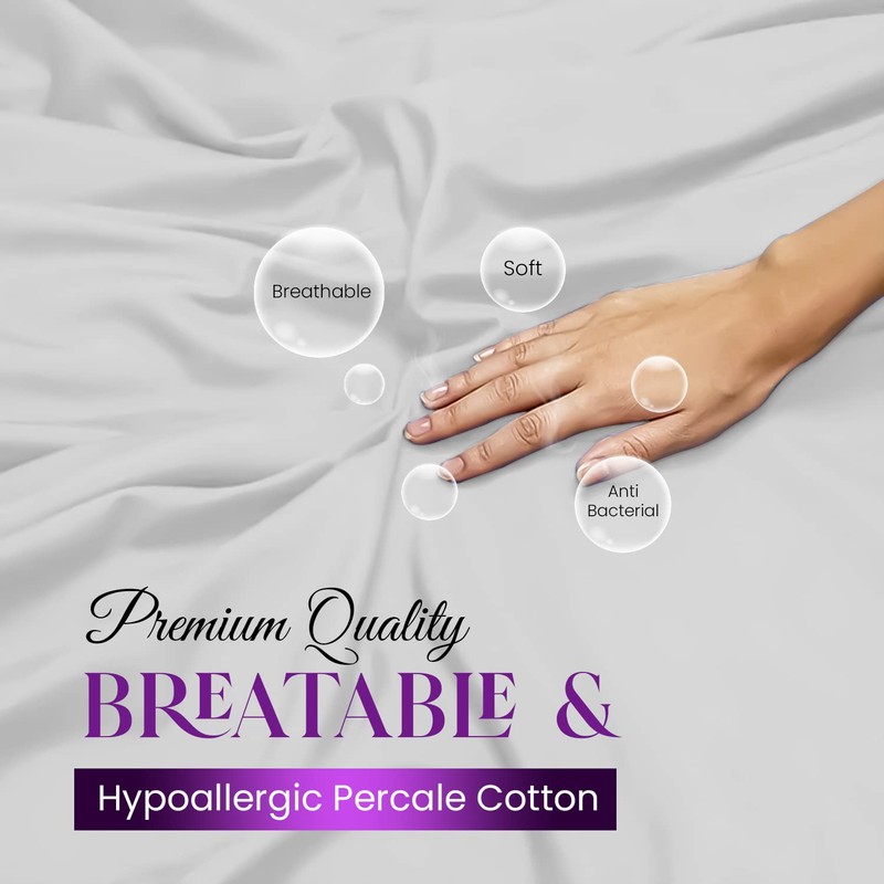 Sunshine Comfort® Percale Cotton Rich 180 Thread Count Non Iron