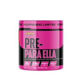Creatina Monohidratada en polvo pre entreno para mujer pre workout PRE PARA ELLA 190 gramos 30 porciones (Ponche de Frutas)                           