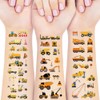 Cartoon Car Temporary Tattoos Digger Tattoos Styles Mixed Bulldozer Fake