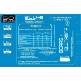Aminoácidos Bcaas  Glutamina Blu-e 1kg Varios Sabores Full                                                                                            