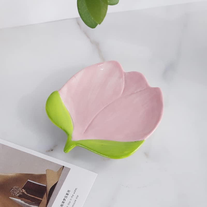 WAIT FLY Lovely Tulip Ceramic Spoon Rest Spoon Holder for