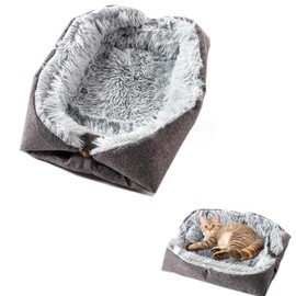 LATRAT 2 in 1 Double Use Cat Bed for Cats and Dogs, Soft and Comfortable Cushion Suitable for Kittens Puppies and Small Animals