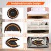 40"/48" Foldable Mini Trampoline Load 450lbs,Portable Exercise Rebounder Trampoline with