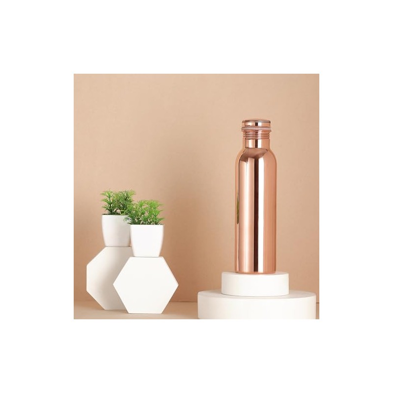 AncientImpex Pure Copper Water Bottle | Ayurvedic Water Bottle 600