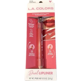 L.A. Colors Dual Lip Liner Pencil And Crayon Pure Magic