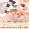 PATIKIL Thumb Worry Stone for Anxiety, Natural Oval Crystal Stone,