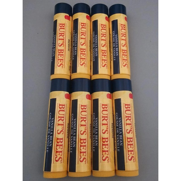 Burt's Bees 8 Pack Burt's Bees Vanilla Bean moisturizing Lip