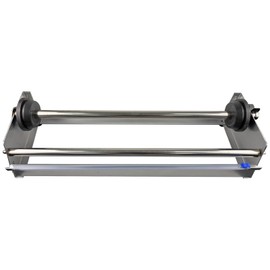 Table Stretch Film Dispenser Packing Machine, Stainless Steel Manual Commercial Wrapping Dispenser with Cutter, Suit for Film Within 19.7 inches Width