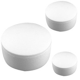 Polystyrene Round Boxes, 15cm Diameter, Pack of 3, for Gifting, Transportation, Insulation, DIY, Birthday, Wedding Decoration, Arts & Crafts