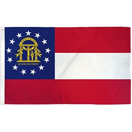 Georgia State Flag - 3x5ft Premium Polyester Printed Flag