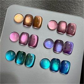 Born Pretty Cat Magnetic Eye Gel Nail Polish Set 6PCS