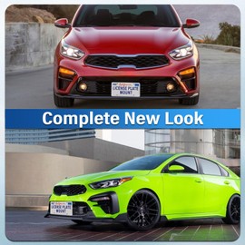 Heavy Duty Front Grille License Plate Frame Compatible with Kia Carnival,K5,Seltos,Sorento 4th gen SC,Sorento/Plug-in Hybrid 3rd gen UM,Sportage/Hybrid/Plug-in Hybrid NQ5,Telluride