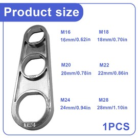 WUSJCOF Tap Aerator Mixing Nozzles Key, Aerator Key, Tap Aerator Removal Tool, Tap Strainer Key, Mixing Nozzle Wrench M16/M18/M20/M22/M24/M28