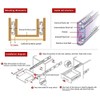Drawer Slides, URBEST 9 Inch Full Extension 3 Section Ball