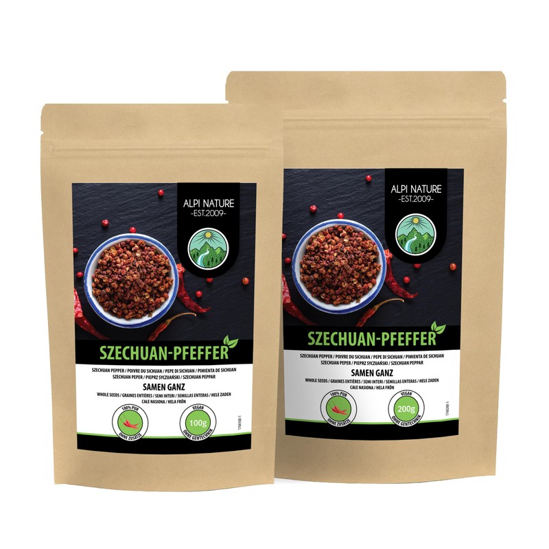 Whole Szechuan pepper, 100% natural Szechuan pepper, green Szechuan peppercorns
