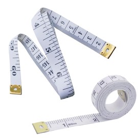 2 Pack Body Measuring Tape, Aceple Soft Tape Measure for Body, Double Scale 60inch/150cm Body Sewing Flexible Ruler for Fabric Tailor(White)