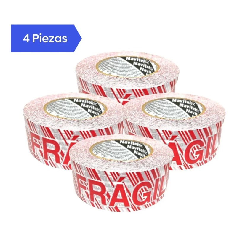 Cinta Adhesiva Empaque Frágil Navitek 48 Mm X 150 Mts