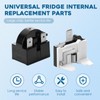 Refrigerator Starter Relay Set, 3 Pin 4.7 Ohm PTC Fridge