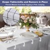 Neyauo 24pcs Table Cloth Holder Clips, Clear Tablecloth Clips for