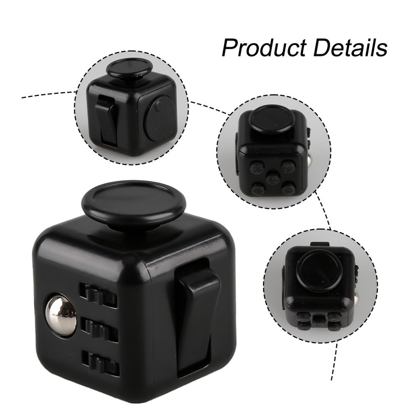 Thyonta Cube Toys Black Stress Relief Cube Infinity Cube Stress