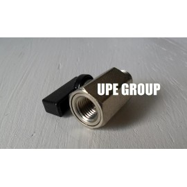 Unbranded/Generic Mini Ball Valve 1/4" MALE X FEMALE  NPT Chrome Plated Brass Body 450 psi   M X F