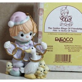 The Golden Ring of Friendship Figurine Ornament