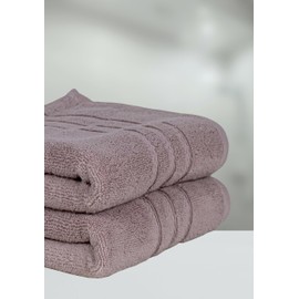 ROYAL LIVING Comfort Handtuch, 2er-Set, Premium Qualität, 100% Baumwolle, 50x90 cm, Handtücher, sehr saugfähig, weicher und Flauschiger Griff, schnell trocknend (Hellbraun)