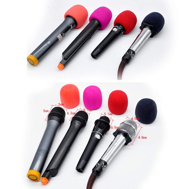 BuxiuGK Pack of 20 Microphone Windbreaks, Colour Thickened Microphone Cover,