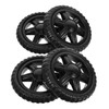 CHILDWEET 4pcs Rolling Cart Wheels Replacement for Shopping Trolleys Heavy