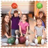 6 Sets Bowling Pin Water Bottles with Straws and Lids,