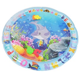 Kögler 89521 – Colourful Water Play Mat with Funny Animals, for Discovering the Underwater World, Round Approx. 65 cm, Inflatable, Suitable for Children up to 6 Years