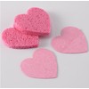 60 Pieces Heart Shape Compressed Face Sponge Pads for Washing