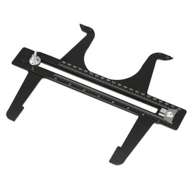 QWORK Brake Measuring Tool 6.5-14.25 Inch - Professional Precision Brake Resetting Gauge Tool Dual Scale Combination for Rear Drum Brake Lining Shoe, Disc Rotors, Parking, Hand Brakes