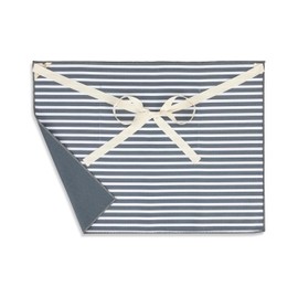 DEMDACO Absorbent Reversible Half Apron With Pocket, 27 x 20 Inch Polyester, Grandpa's Grill, Grey/White, 27 x 20 Inch