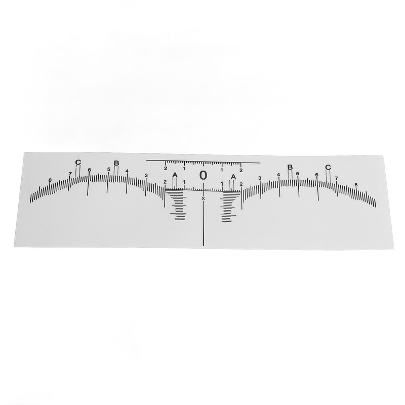 100PCS Eyebrow Ruler Stencils Disposable PVC Clear Scale Brow Microblading