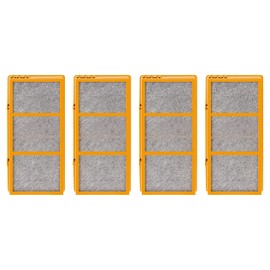 Nispira 3-in-1 True HEPA Activated Carbon Air Filter Replacement Compatible with Holmes AER1 Smoke Grabber HAPF30AS-U4R Air Purifier - 1.2” x 10” x 4.6”, 4 Packs