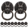 OUNONA Chinese Dragon Cabinets Knob - 10pcs Vintage Brass Drawer