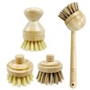 JuneLily Sisal & Coconut Dish Brush Heads Plant-Based Replacement for