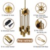 HOXIYA DIMMABLE 26.3" Modern Plug in Sputnik Chandelier with Cord,