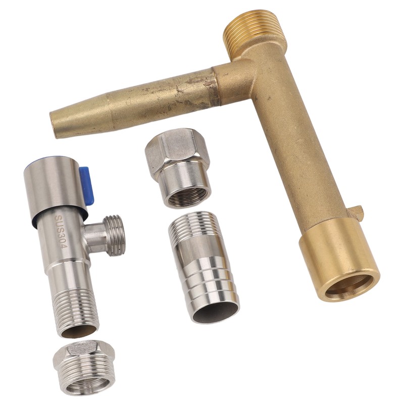 Water Intake Valve Key G1 Thread Brass Stainless Steel Quick